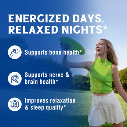 Vitalibre Magnesium Complex Supplement, 10 in 1 - Glycinate, Malate, Taurate and More, 420Mg, 100% DV, Extra Strength, Nerve, Bone, Muscle, Digestive & Heart, 120 Caps